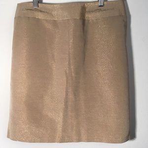 Gold metallic skirt